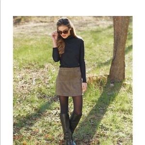 NWOT. Mudpie suede like skirt. Expresso color.